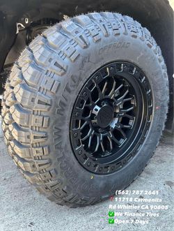 Set De Rin y Llanta Mud Terrain Toyota Tacoma 4Runner Sequoia FJ Chevy Silverado Tahoe Suburban GMC Sierra Denali Nissan Frontier Ranger