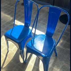 Blue Table Height Chairs