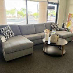 Grey double chaise sectional by Ashley Furniture