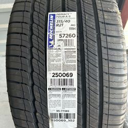 New 5 Michelin Tires size315/40R21