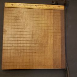 Vintage Smaller Desktop Paper Cutter - Primitive 