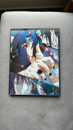 Naruto Shippuden - Itachi and Sasuke Artwork, Poster Framed