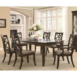 Espresso 7 Piece Dining Set (NO CREDIT CHECK FINANCING AVAILABLE)