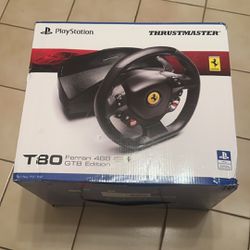 Brand New (unopened) Thrustmaster - T80 Ferrari 488 GTB Edition Racing Wheel for PS5, PS4 and PC 