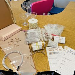 Bridal Shower Pearl Theme Items