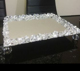 Mirror vanity tray