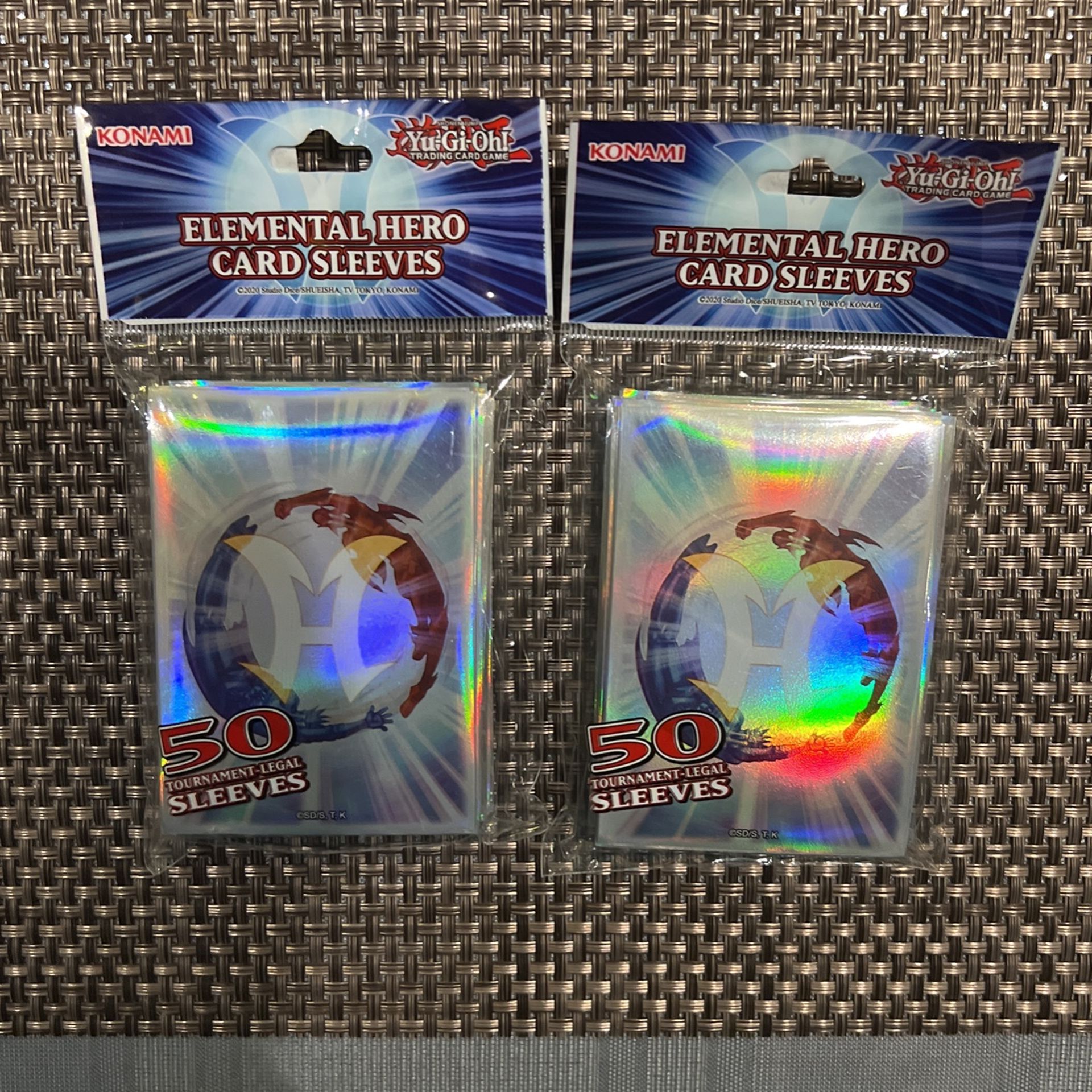 Yu-Gi-Oh! Elemental Hero Card Sleeves (50-Pack) - Konami Card Sleeves