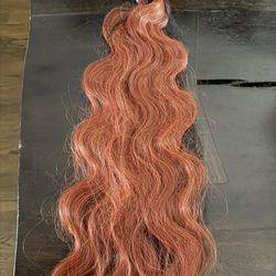 200 Grams Copper Weft Hair Extensions 