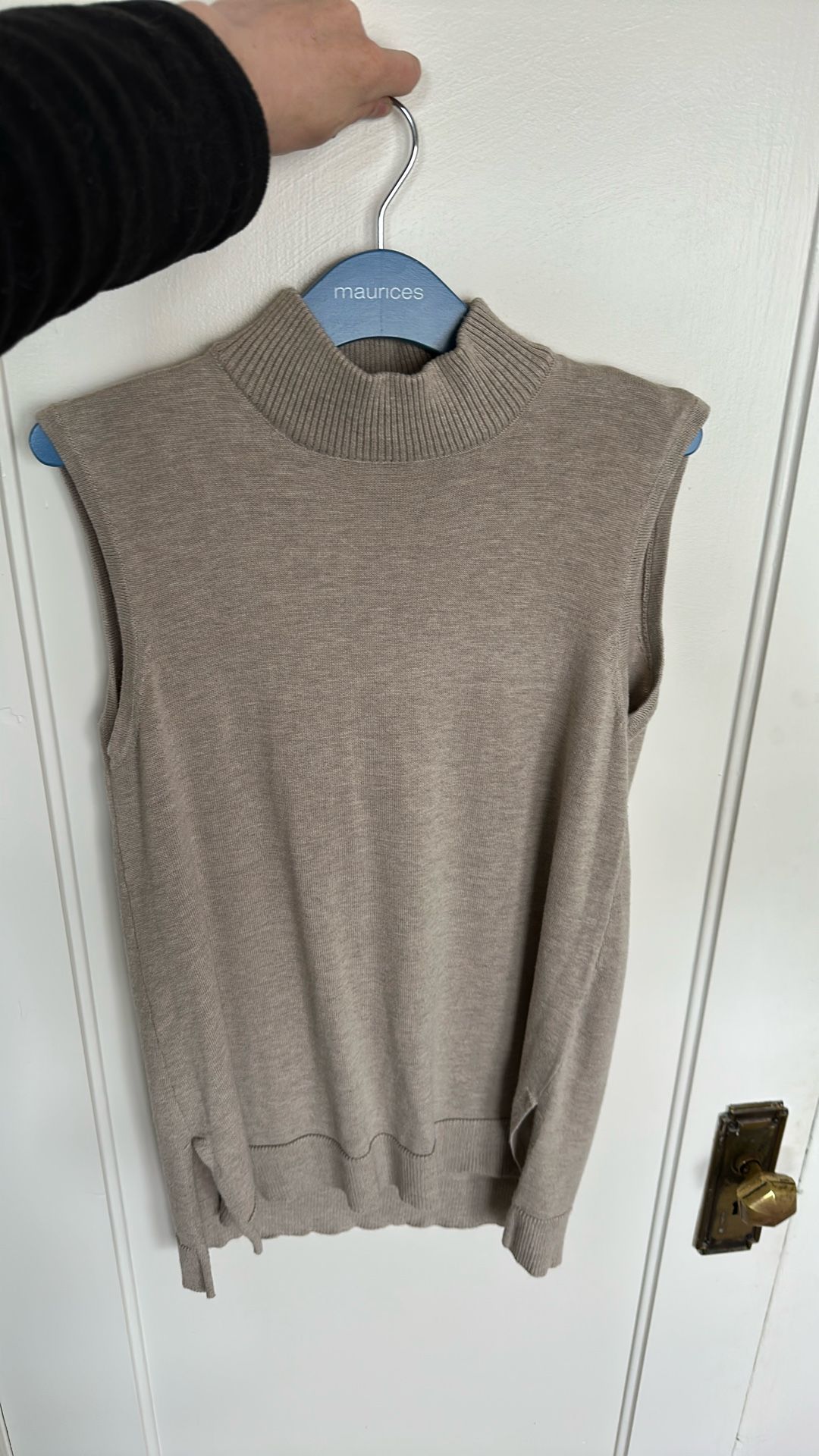 Tan Sleeveless Sweater