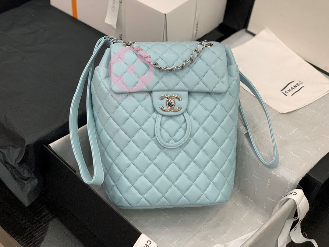 Chanel Backpack 91120 blue 25x20x10cm for Sale in Sienna Plant, TX