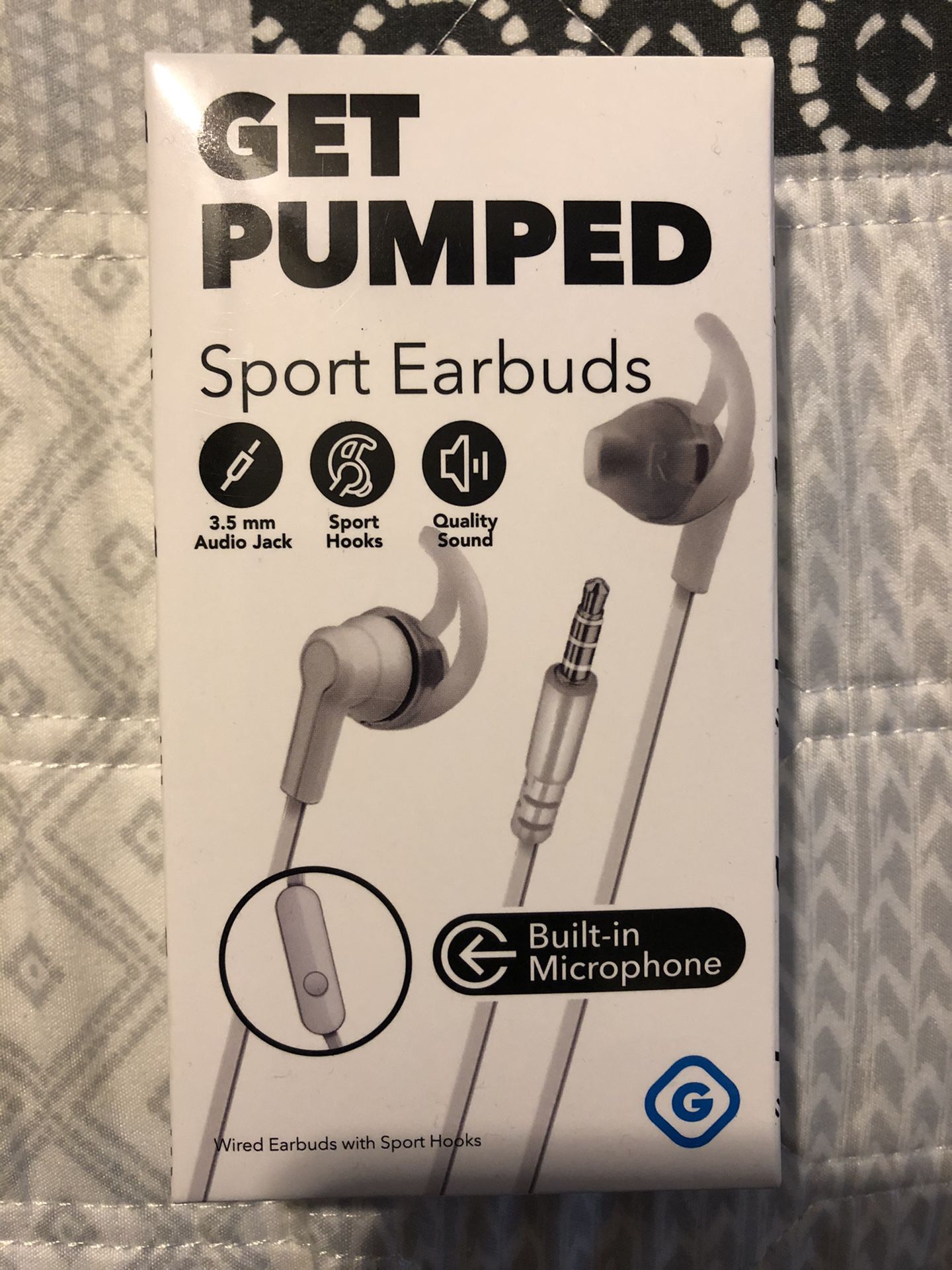 Get Pumped Sports Earbuds with Built In Microphone