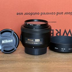 Nikon 35mm 1.8 G AF-S DX Prime Lens