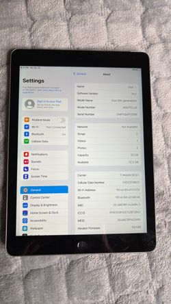 Apple iPad 6th Generation 32GB Cellular