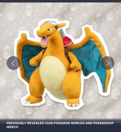 Pokemon World Championships XP 2026 San Francisco- Charizard Plush Exclusive