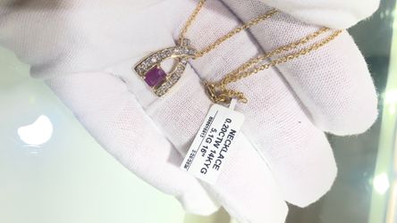 14kt 5.1g Ruby necklace
