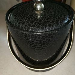 Mid Century Modern Faux Crocodile Ice Bucket

