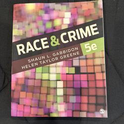 Race And Crime 5th Edition