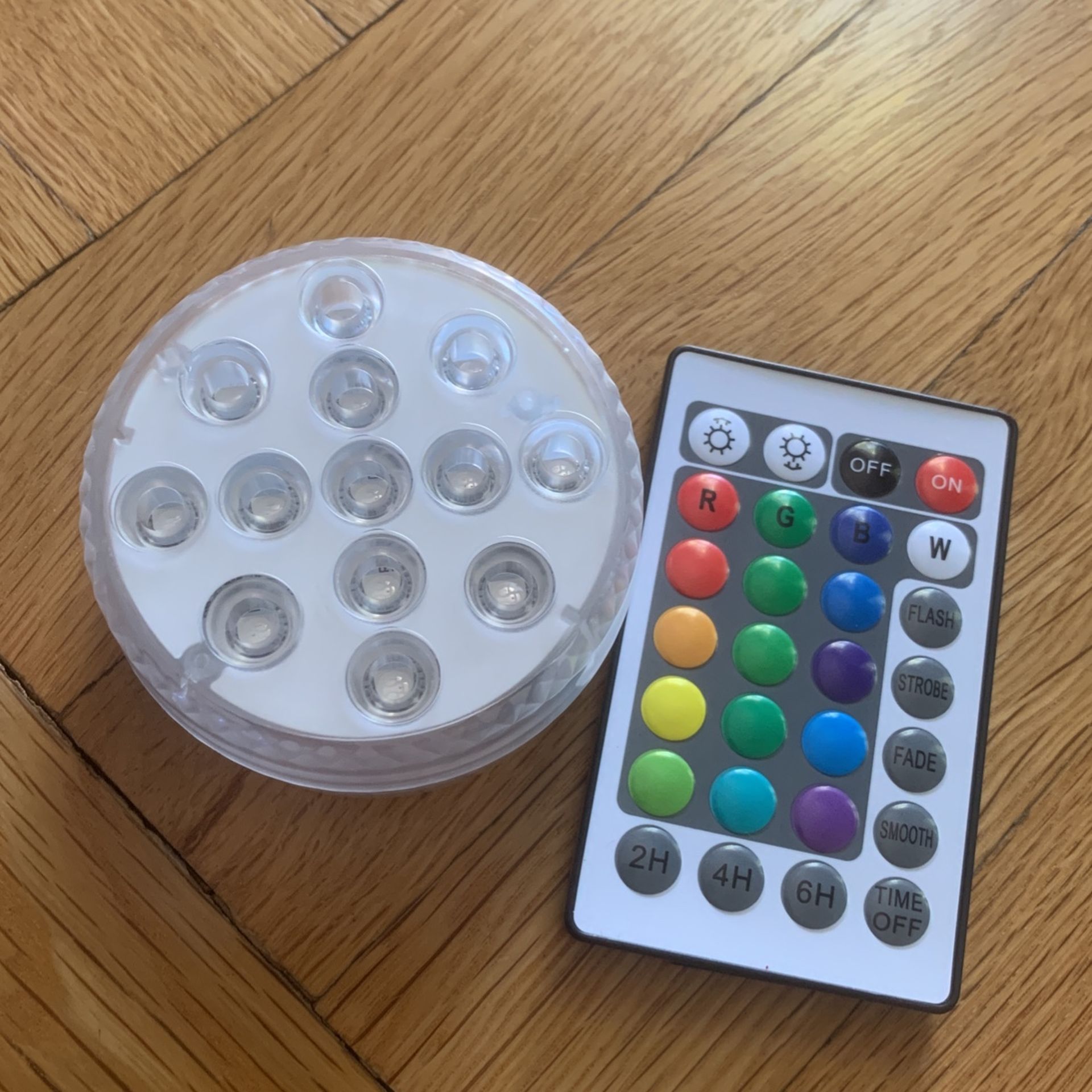 BBrand New Upgrade 13 LED RGB Submersible Light With Magnet and Suction Cup Swimming Pool Light Underwater Tea Night Light for Pond
