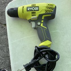 RYOBI 5.5 Amp Corded 3/8 in. Variable Speed Compact Drill/Driver with 