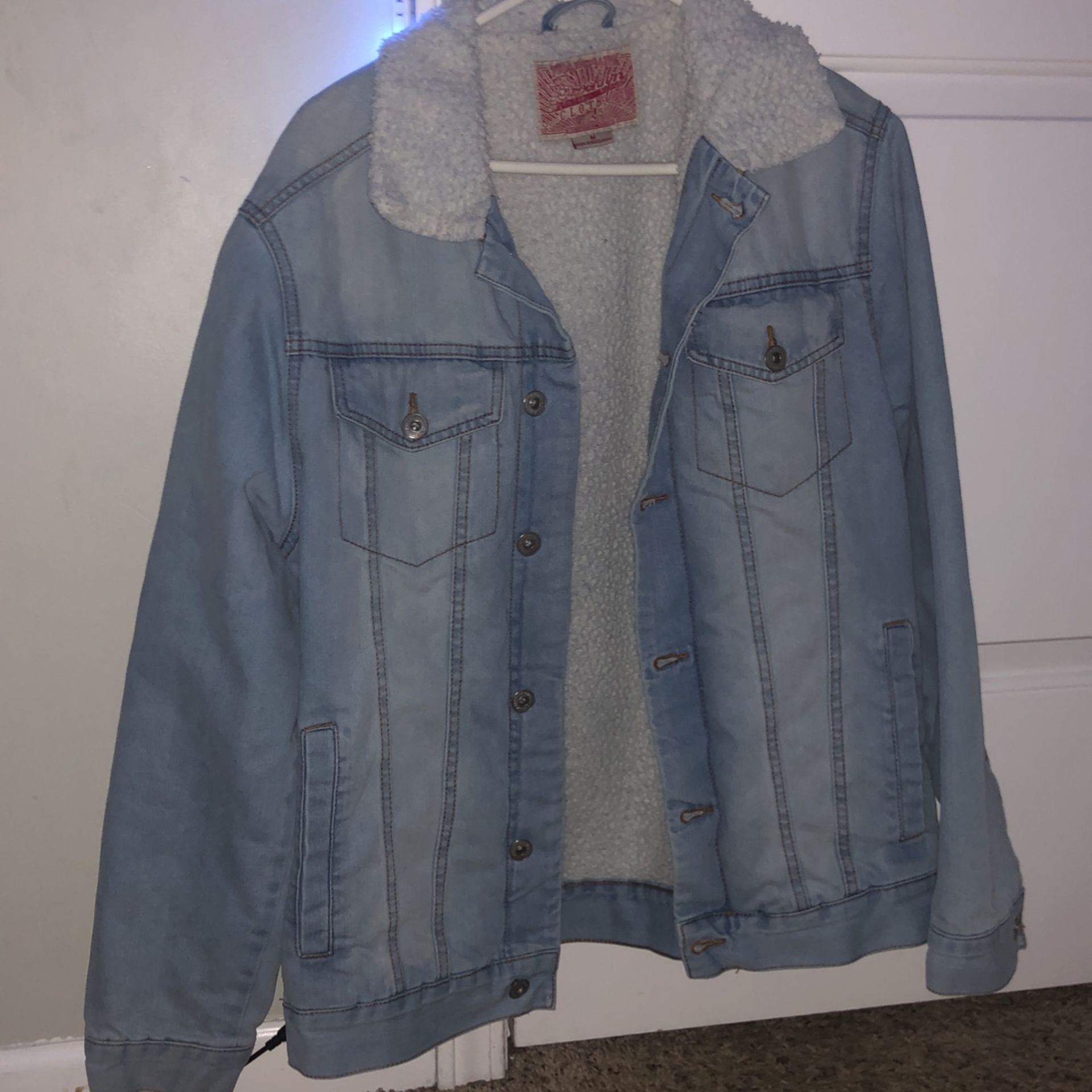 Vintage Brooklyn Cloth Mfg Light Wash Denim Jacket 