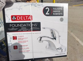 Delta 2 Pack Bathroom Faucets 