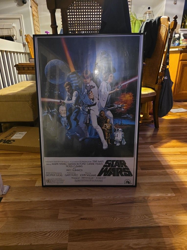 Original 1977 Movie Poster Star Wars