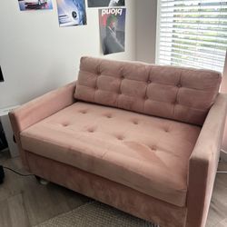 Pink Pull Out Couch 