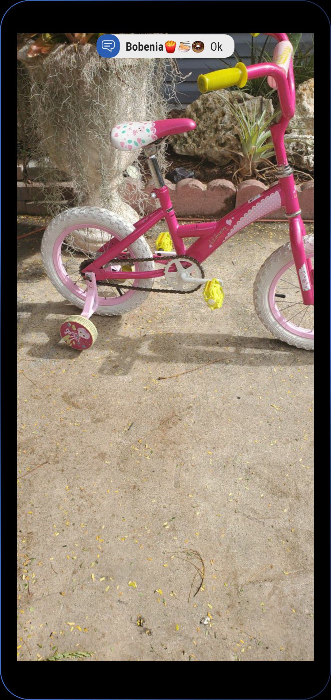 14 inch girls bike bicycle bicicleta lalaloopsy...ready to ride and play.... located on krome and sw 200st