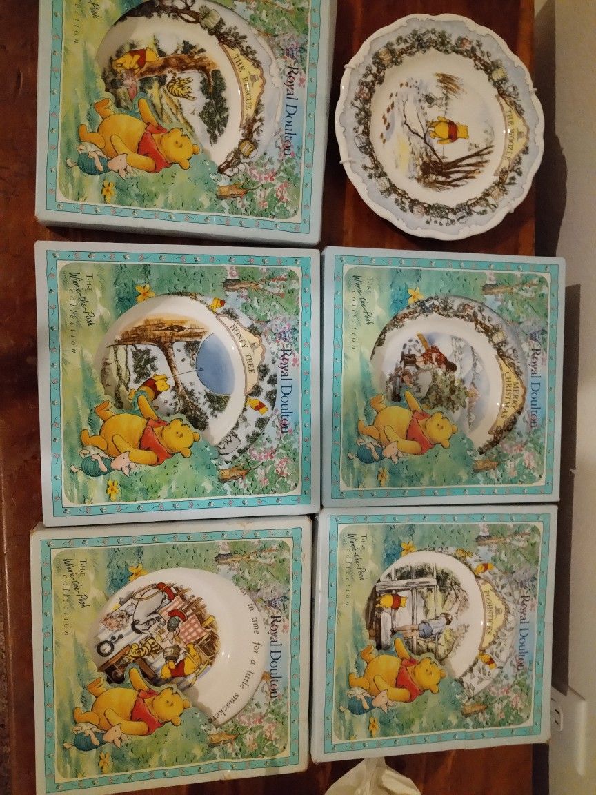 Royal Doulton China Plates Winnie The Pooh