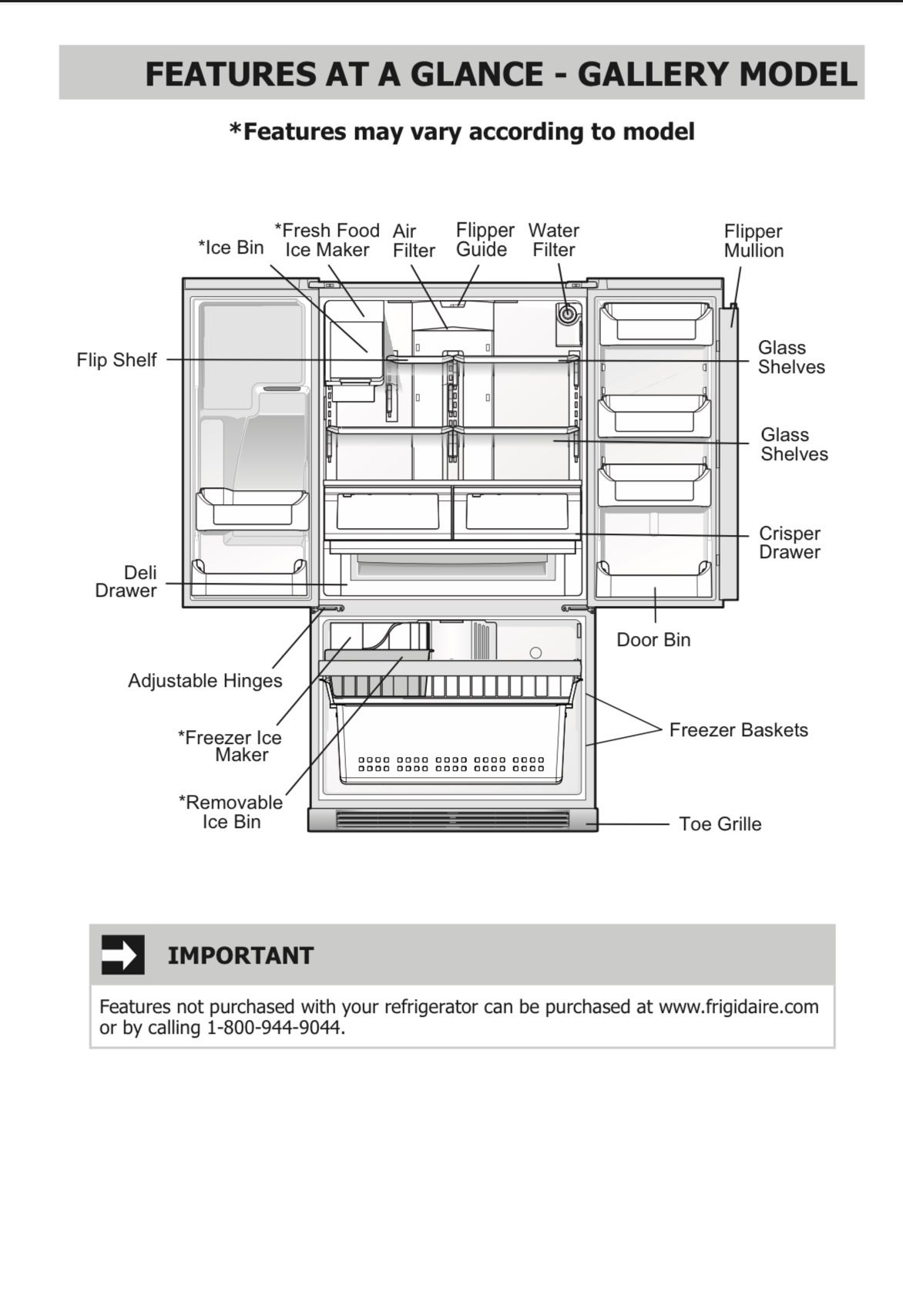 Frigidaire Gallery French Door Refrigerator for Sale in Marysville, WA