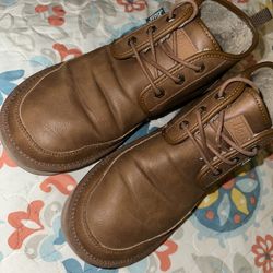 Bass Brown Leather Lace-Up Boots 