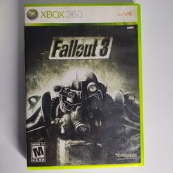 Fallout 3 Xbox 360 Game Instruction Guide Included 