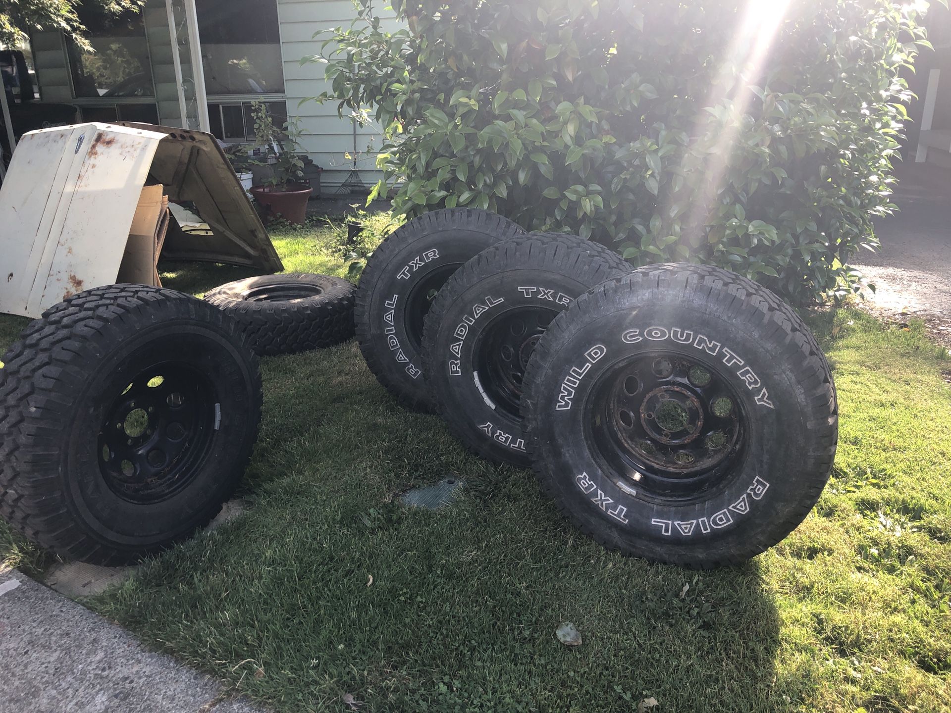Wild Country Radial Tires on Black Jeep Rims