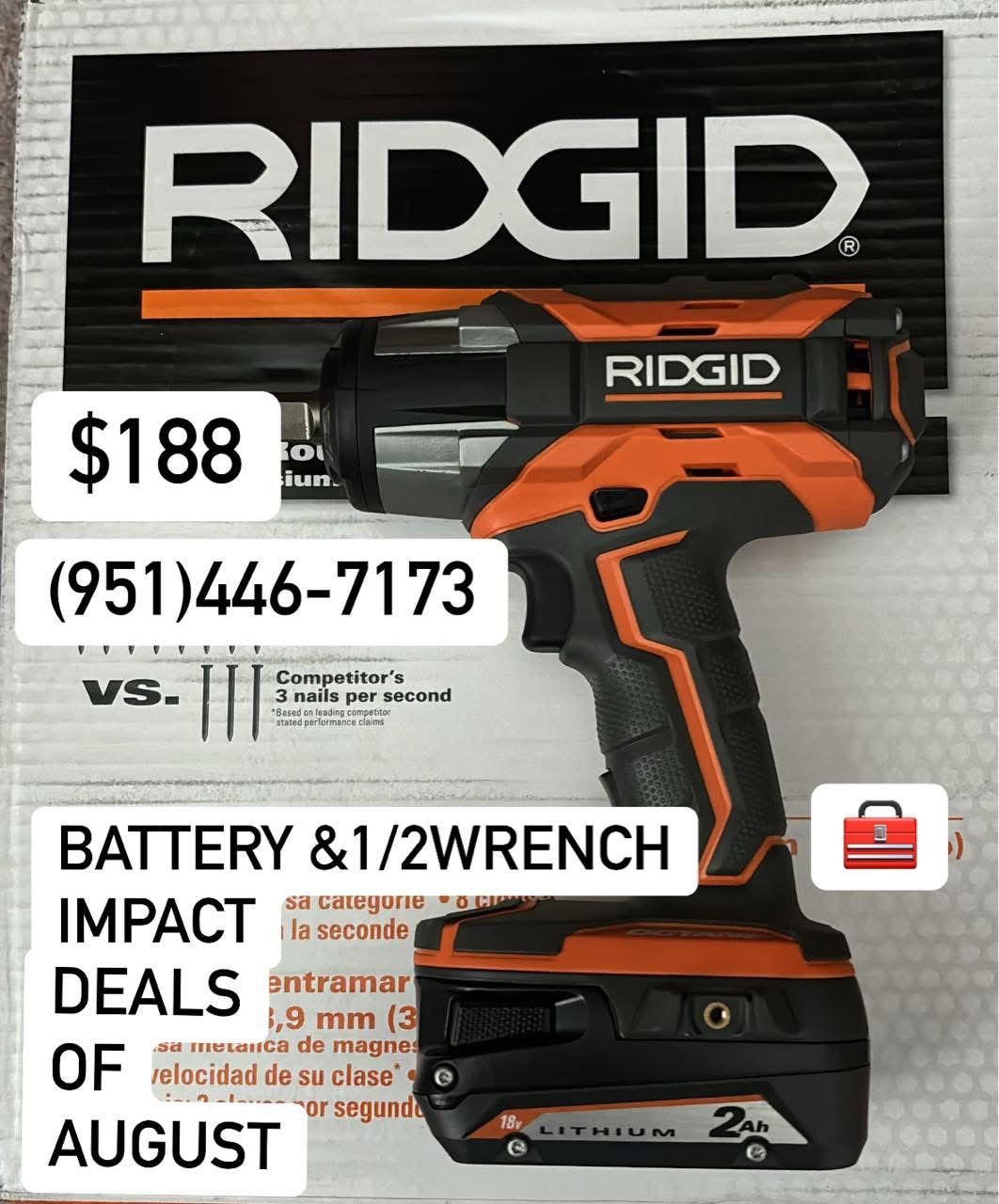 1/2 Wrench Impact With Battery Only 