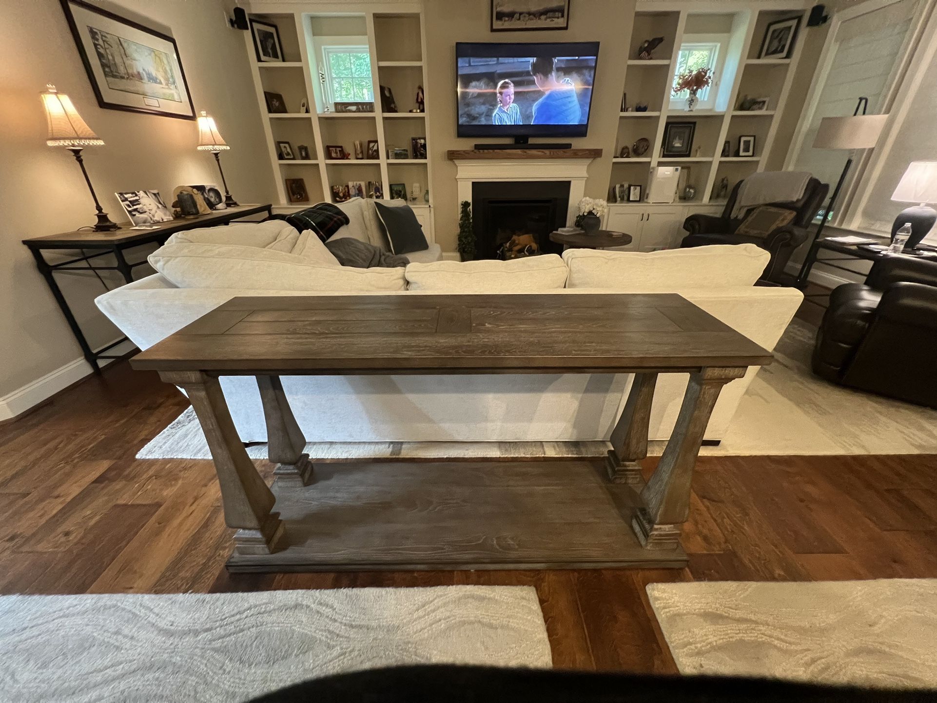Console Table - Weathered Gray - $250