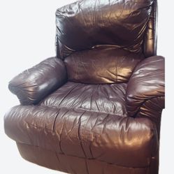 Burgundy La-Z-Boy recliner