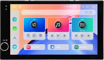 Dasaita 9” QLED Android 13 Car Stereo for Toyota Wireless CarPlay Android Auto 6GB+64GB