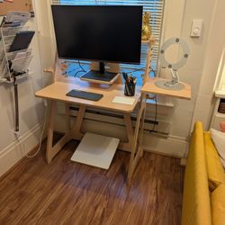 Modular Birchwood Convertible Desk (standing or sitting)
