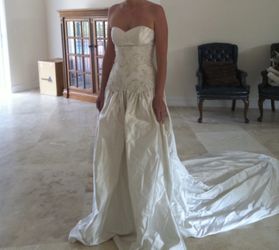 Josie Couture Custom Ivory Wedding Gown - Size 6 Length Unhemmed
