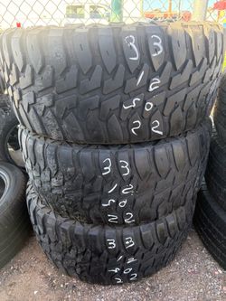 33/1250/22 used tires
