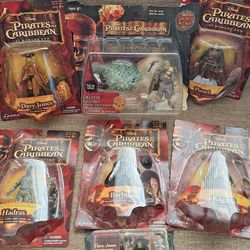 Disney Pirates Of The Caribbean Action Figures - New