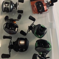 6 Baitcast Reels $80.00