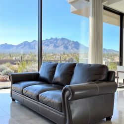 Pickup OnlyGrey Leather Couch 