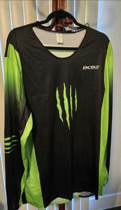 Black And Neon Green Long-Sleeve Athletic 2XL