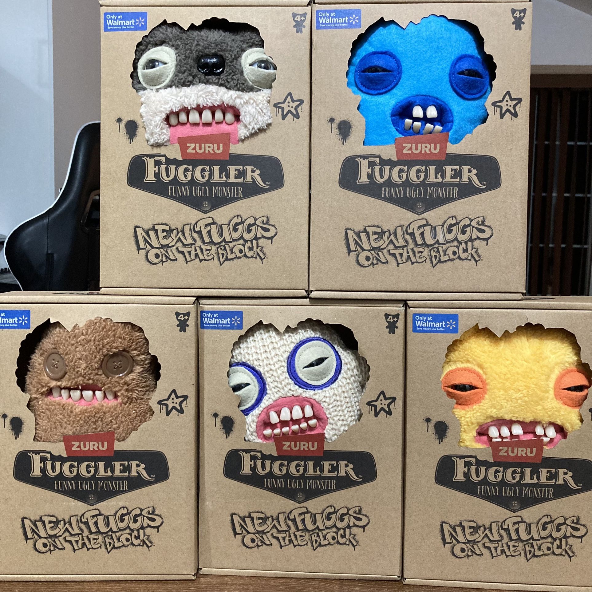 Fuggler NEW FUGGS ON THE BLOCK - Scarscome, Nubbynuts, Mr Needles BUNDLE / LOT 5 Count