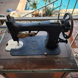 White sewing machine