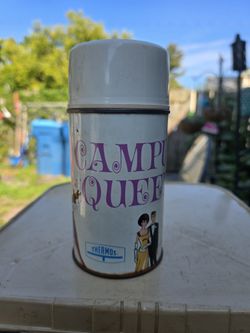 Vintage Campus Queen Metal Lunchbox Thermos