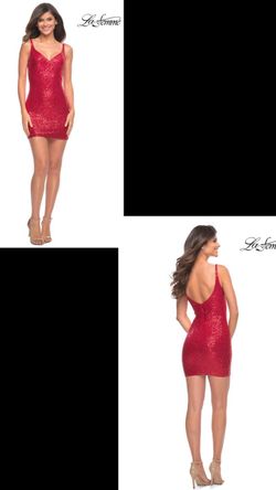 New With Tags La Femme Sequin Fitted Short Formal Dress & Homecoming Dress $65