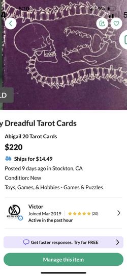 Abigail 20 Tarot Cards