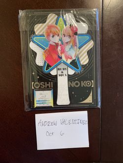 Oshi No Ko - Paper Fan - Aqua & Ruby & Ao